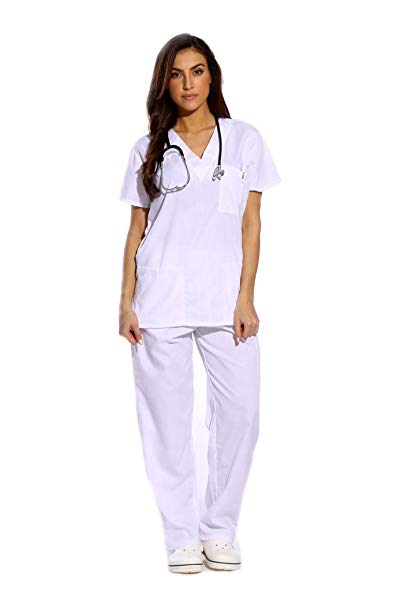 Just Love Women's Scrub Sets Six Pocket Medical Scrubs (V-Neck Cargo Pant)