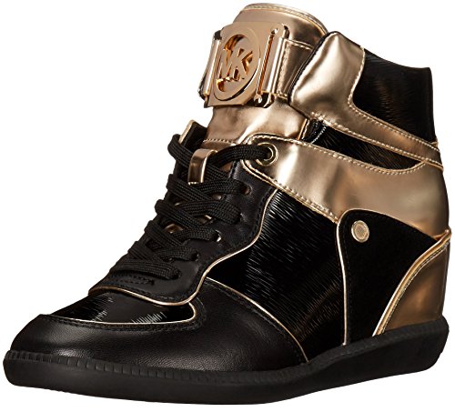 Michael Michael Kors Women's Nikko High-Top Black Suprema Nappa Sport Sneaker