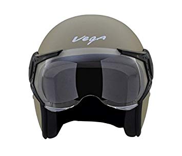 Vega Jet Open Face Helmet (Dull Desert Storm, L)