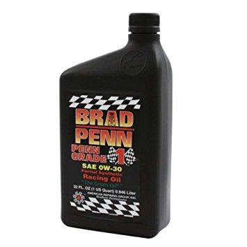 Brad Penn 009-7126-12PK 0W-30 Partial Synthetic Racing Oil - 1 Quart Bottle, (Case of 12)