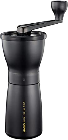 Hario Ceramic Coffee Mill, Glass, Pro, Black