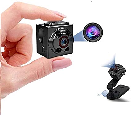 Hidden Mini Camera, 1080P Full HD Nanny Cam, Night Vision & Motion Activation for Indoor Outdoor Portable Secret Surveillance Covert Security Small Cameras