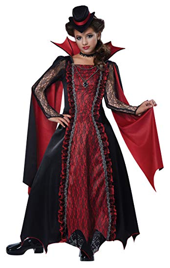 California Costumes Victorian Vampira Child Costume, Large