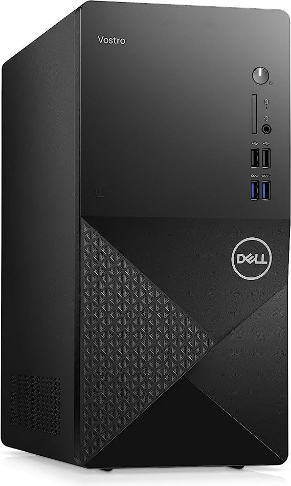 Dell 2023 Vostro 3910 Tower Business Desktop Computer, 12th Gen Intel Quad-Core i3-12100 (Beat i5-10600), 64GB DDR4 RAM, 2TB PCIe SSD   1TB HDD, WiFi 6, Bluetooth, Keyboard & Mouse, Windows 11 Pro