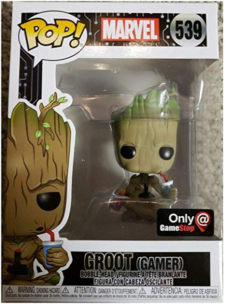 Funko Pop! Marvel Gamer Groot Sitting Exclusive Vinyl Figure