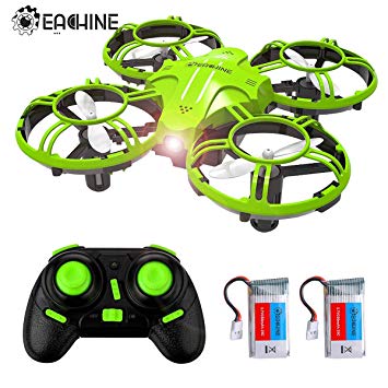 Mini Drones for Kids and Beginners, EACHINE E016H 2.4Ghz 6-Axis RC Nano Quadcopter with Altitude Hold Function for Beginner, 3D Flips,Headless Mode and Extra Batteries Easy to Fly