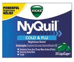 Vicks NyQuil Cold & Flu Nighttime Relief 24 LiquidCaps