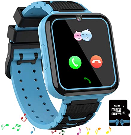 Jsbaby Kids Game Smart Watch Sim Card Children for Girls and Boys 3-8 Birthday Phone Watches Music