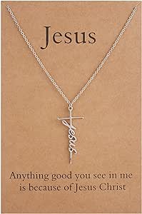 Lcherry Faith Cross Necklace for Women Religious Gifts for Women Christian Jewelry Gifts for Women