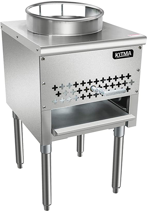 Kitma 13" Gas Wok Range - Commercial Natural Gas Cooking Performance Group - Restaurant Equipment, 95,000 BTU