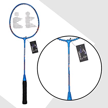 KK KONEX HIGH TECH Slim Shaft Badminton Racket CLS 069 with Full Free Cover Set of 1 Racket Blue