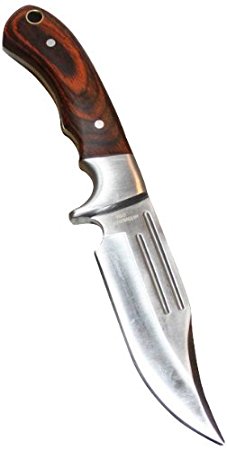 Elk Ridge ER-052 Fixed Blade Hunting Knife, Straight Edge Blade, Pakkawood Handle, 9-1/2-Inch Overall