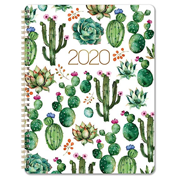 Planner 2020 - Weekly 2020 Planner with Flexible Cover, Jan 2020 - Dec 2020, 8.5" x 11", Strong Twin - Wire Binding, Round Corner, Improving Your Time Management Skill