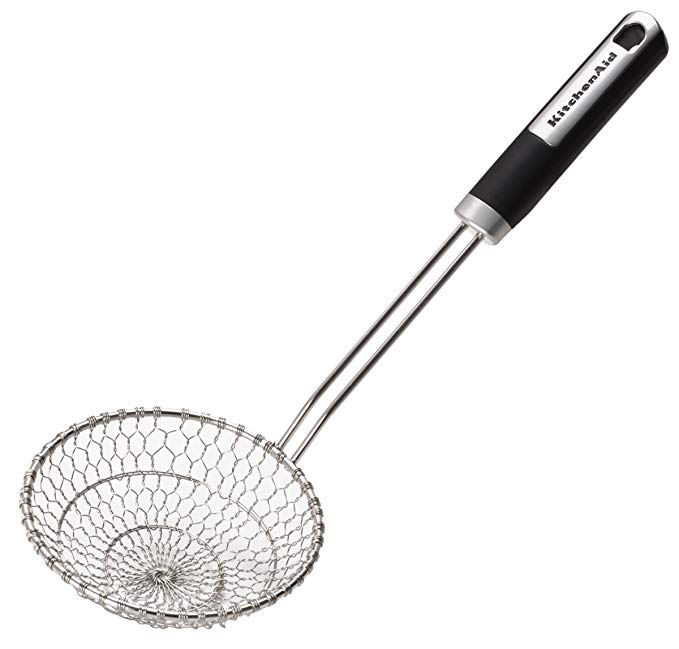 KitchenAid Gourmet Asian Strainer, Black