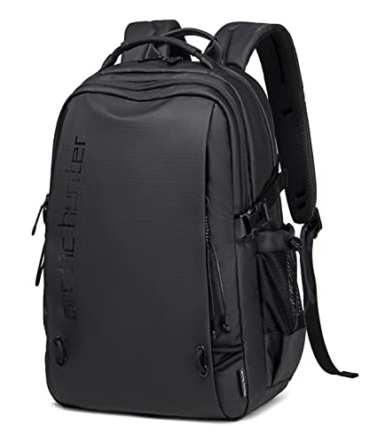 Arctic Hunter 15.6 Inch Laptop Backpack For Men, Lightweight Water-resistant Business Travel Laptop Bag,Computer Bag Purse for Commuting College For Men & Women,Black