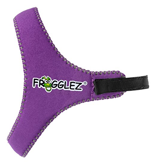 Frogglez Universal Adjustable Swim Goggles Strap for Kids- Comfortable Neoprene Strap Designed Not to Pull Hair and Reduce Water Leaks, Designed to Attach to most Swim Goggles on the Market