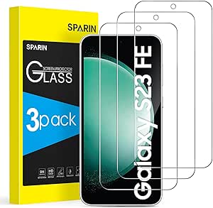 SPARIN 3 Stück Panzer Schutz Glas für Samsung Galaxy S23 FE, 6,4 zoll, HD-Klar Displayschutzfolie, Frei von Kratzern, Ultrabeständig Folie