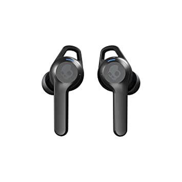 Skullcandy Indy Fuel True Wireless Earbuds with 30 Hours Total Battery Rapid Charge, IP 55 Sweat, Water and Dust Resistant, Solo Bud, Wireless Charging and Tile Tracking (Black)