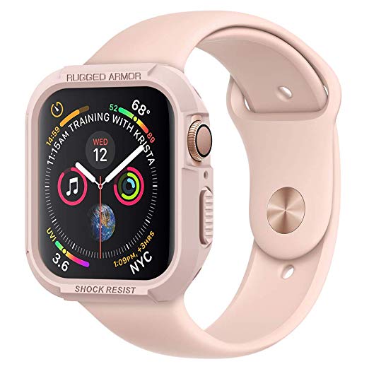 Spigen Rugged Armor Designed for Apple Watch Case for 40mm Series 4 (2018) - Rose Gold