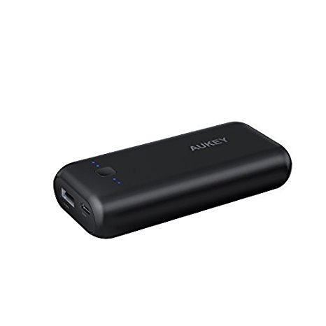 AUKEY Pocket 5000mAh Portable Charger for iPhone, iPad, Samsung Galaxy and More