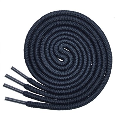 BIRCH's Round Shoelaces 27 Colors 3/16" Thick Shoe Laces 4 Different Lengths