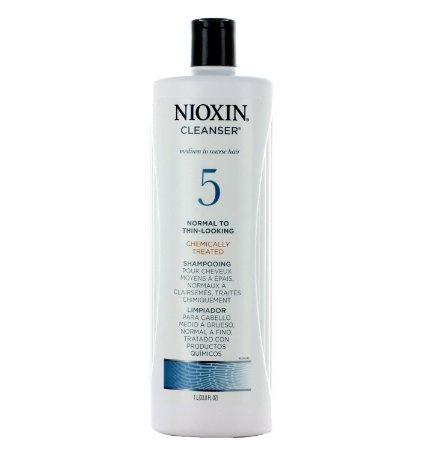 Nioxin Cleanser, System 5 (Medium to Coarse/Normal or Chemically-treated/Thin-Looking), 33.8 Ounce