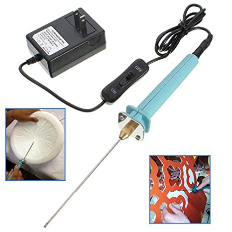 GOCHANGE Foam Cutter Electric Cutting Machine Pen Tools Kit, 100-240V/15W Craft Hot Knife 10CM Styrofoam Cutting Pen with Electronic Voltage Transformer Adaptor