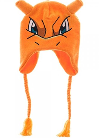 BIOWORLD Pokemon Charizard Laplander Fleece Cap Beanie with Ears