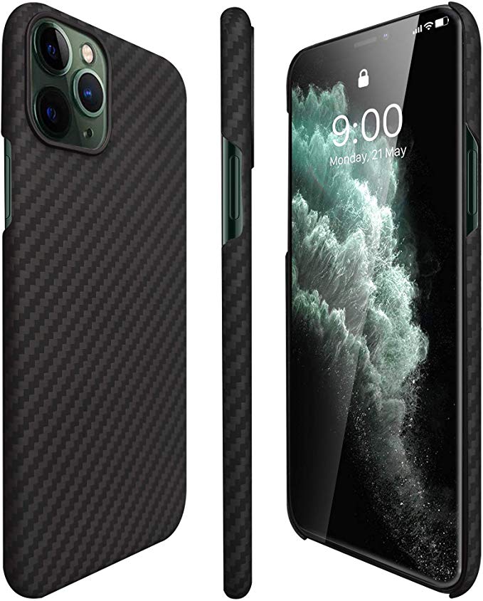 AIMOSIO Compatible with iPhone 11 Pro Case,5.8'' Slim 3D-Grip Aramid Fiber Minimalist Phone Case,2019 [Real Body Armor Material] Non Slip Strongest Durable Snugly Fit Ultra-Thin Snap-on Case