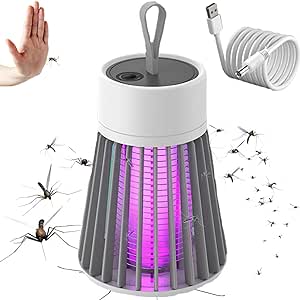 2PCS Mozz Guard Mosquito Zapper, MozzGuard Outdoor Mosquito Lamp with Lanyard, USB Charing and Low Noise Mozz Guard 2.0, Suitable for Indoor, Home Garden, Camping, Picnic - 20-100m (1PCS)