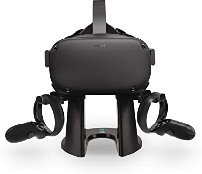 AMVR VR Stand,Headset Display Holder and Controller Mount Station for Oculus Rift S/Oculus Quest Headset and Touch Controllers