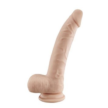 Tracy's Dog 8 Inch Liquid Silicone Realistic Odorless Dildo Stimulative Flesh Like Penis with Suction Cup (Flesh)