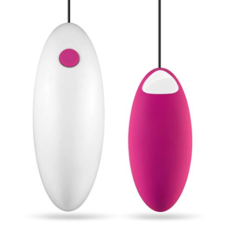 ROWAWA Waterproof Remote Control 7-speed Vibration Egg Vibrator Sex Toy for Women (Pink)