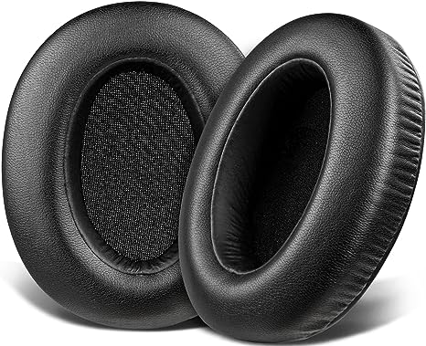 SOULWIT Earpads Cushions Replacement for Sony WH-XB910 XB910N Extra Bass Noise Cancelling Headphones, for Sony WHXB910N Wireless Bluetooth Headset, Ear Pads with Softer Protein Leather - Black