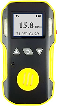 OZONE O3 Detector by FORENSICS | Professional Series | Dust & Explosion Proof | USB Recharge | Sound, Light and Vibration Alarms | 0-20ppm O3 |