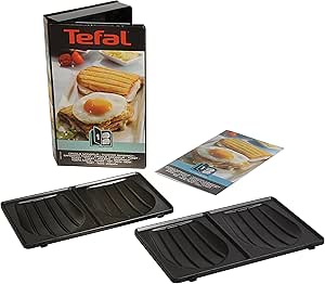 Tefal XA800112 Snack Collection | Zwei Teller Croque Monsieur   1 Rezeptbuch | Platten austauschbar | antihaftversiegelt | spülmaschinengeeignet