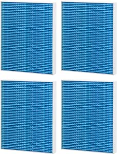 LEVOIT 4-Pack Premium Filter for Superior 6000S Smart Evaporative Humidifier, Effectively Capture Large Particles & Minerals, Dry Mode Helps Extend Filter Life up to 6 Months