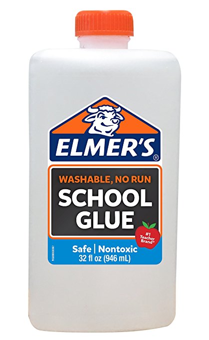 Elmer's Liquid School Glue, White, Washable, 32 Ounces - Great for Making Slime