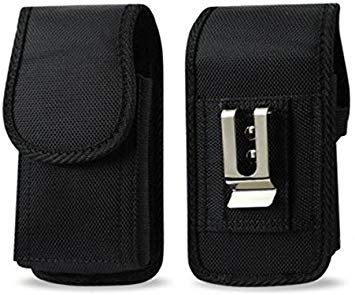 Golden Sheeps Camping,Hiking,Outdoor Contractor Case Compatible for Samsung Note 9/8,S8 Plus, S9 Plus Heavy Duty Canvas Holster with Belt Clip(Phone with Otter Box Symmetry/Defender/Battery Case)