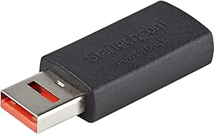 StarTech.com USB-Datenblocker - Secure Charge USB-Schutz - Keine Datenübertragung - Charge/Power-Only-Adapter für Handy/Tablet (USBSCHAAMF)