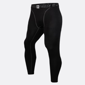 B&Y Compression Pants - Men's Tights Running Leggings Workout Base Layer