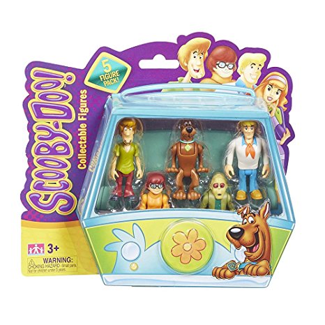 Scooby Doo! Collectible Figures (Fred, Velma, Shaggy, Scooby, and Zombie), 2.5 Inches