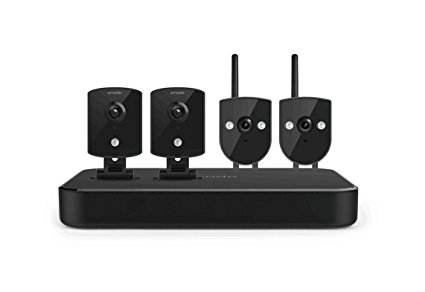 Zmodo ZM-KW1002-1TB 720p HD Smart Wireless Home Kit with 4 Indoor Wi-Fi Security Camera (Black)