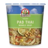 Dr McDougalls Right Foods Vegan Pad Thai Noodle Soup Fresh Flavor 2-Ounce Cups Pack of 6