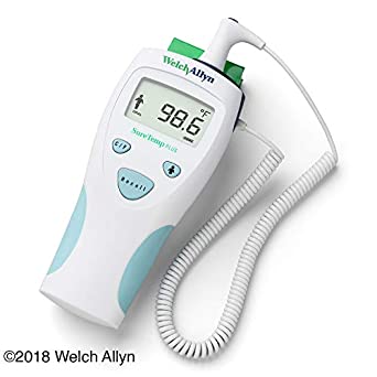 Welch Allyn 01690-201 SureTemp Plus 690 Electronic Thermometer, 4' Cord and Rectal Probe with Probe Well