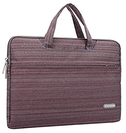Kayond®ultralight Snowflakes nylon fabric 15.6 Inch Laptop / Notebook Computer / MacBook / MacBook Pro / MacBook Air Case Briefcase Bag Pouch Sleeve(Snow purple,15-15.6 inch)