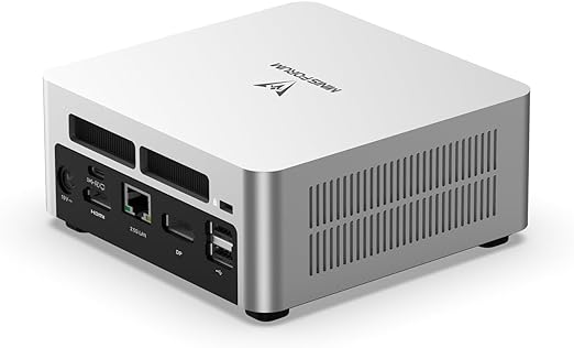 MINISFORUM UN1270 Mini PC 12th Gen Core i7-12700H(14C/20T) Mini Computer 32G RAM 1TB SSD, Expandable HDD Slot, HDMI/DP/USB-C 4K@60Hz Outputs, WiFi 6E/BT5.2/2.5G LAN, 4xUSB Port Desktop Computer