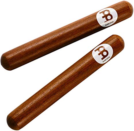 Meinl Claves, Select Hardwood-NOT Made in China-for Live or Studio Settings, Pair, Two Year Warranty, Red Finish (CL1RW)