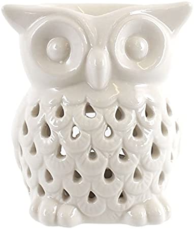 something different White Owl Ceramic Oil Burner