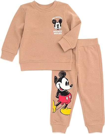 Disney Lion King Mickey Mouse Pumbaa Timon Simba Fleece Sweatshirt and Pants Set Newborn to Little Kid